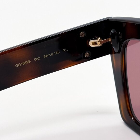 NEW GUCCI GG1689S 002 WOMEN HAVANA SUNGLASSES GUCCI - Picture 12 of 14